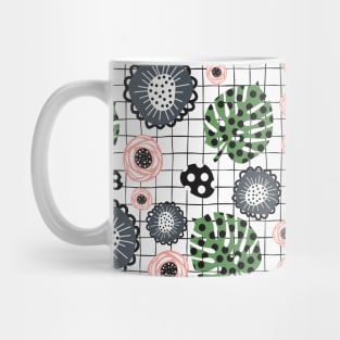 Papercut Leaves Collage Mug